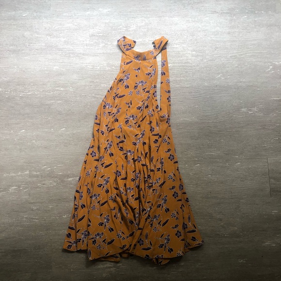 Urban Outfitters Dresses & Skirts - Yellow summer dress w purple flowers